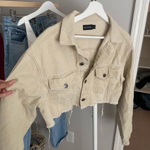 Cream colored cord jacket